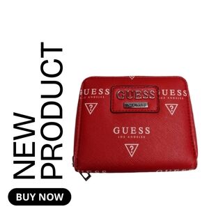 Guess Bold Red Logo Wallet